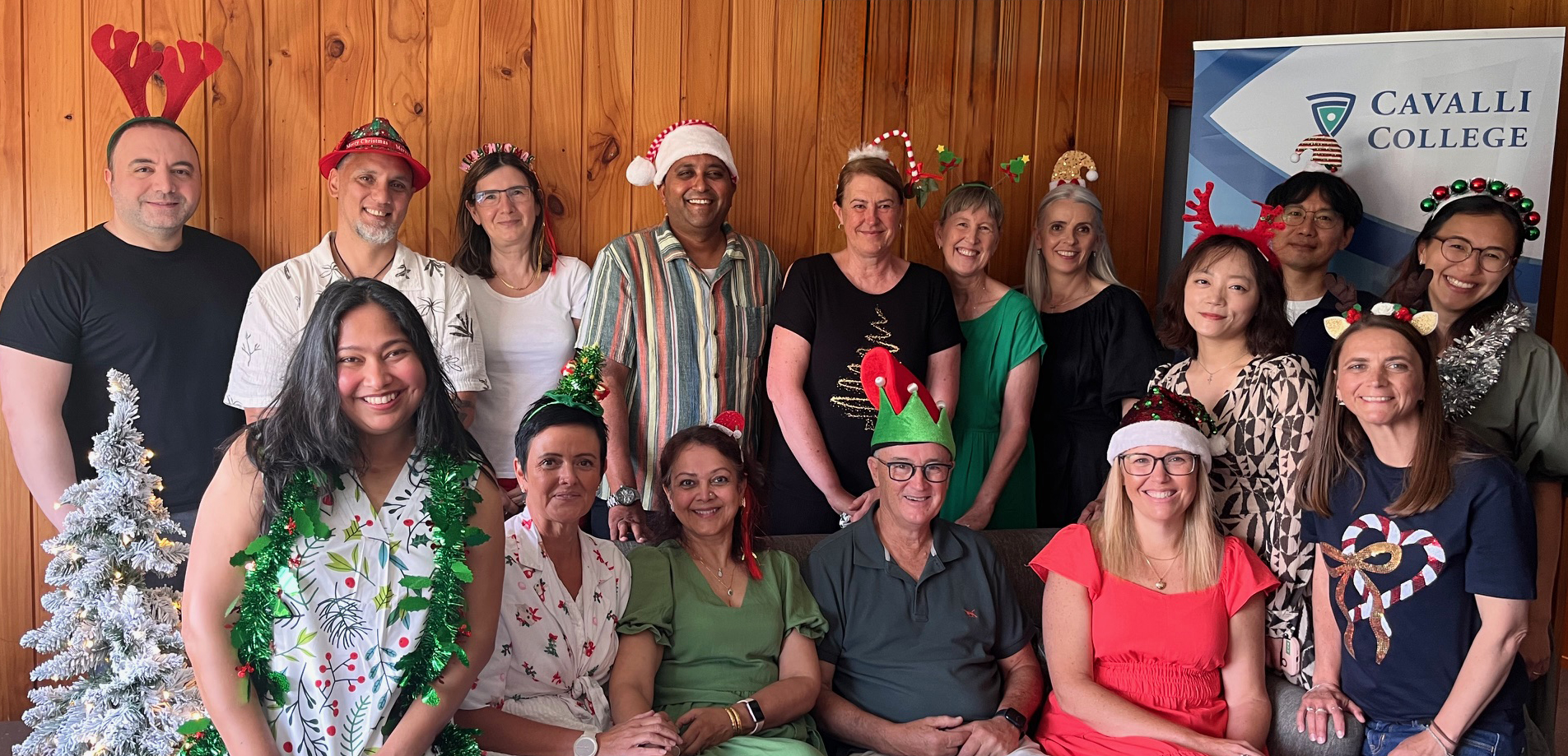 Cavalli College staff team at Christmas